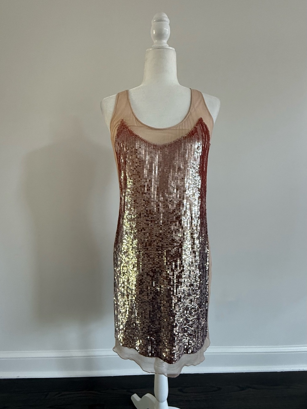 RED Valentino silk/sequin dress
